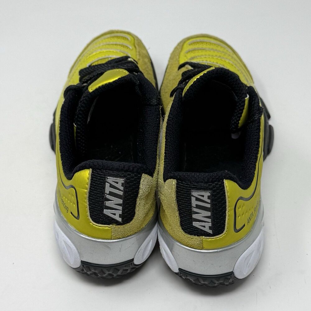 Anta Fencing Shoes Mens 6.5 Yellow Suede Mesh Professional Lightweight - Picture 11 of 16